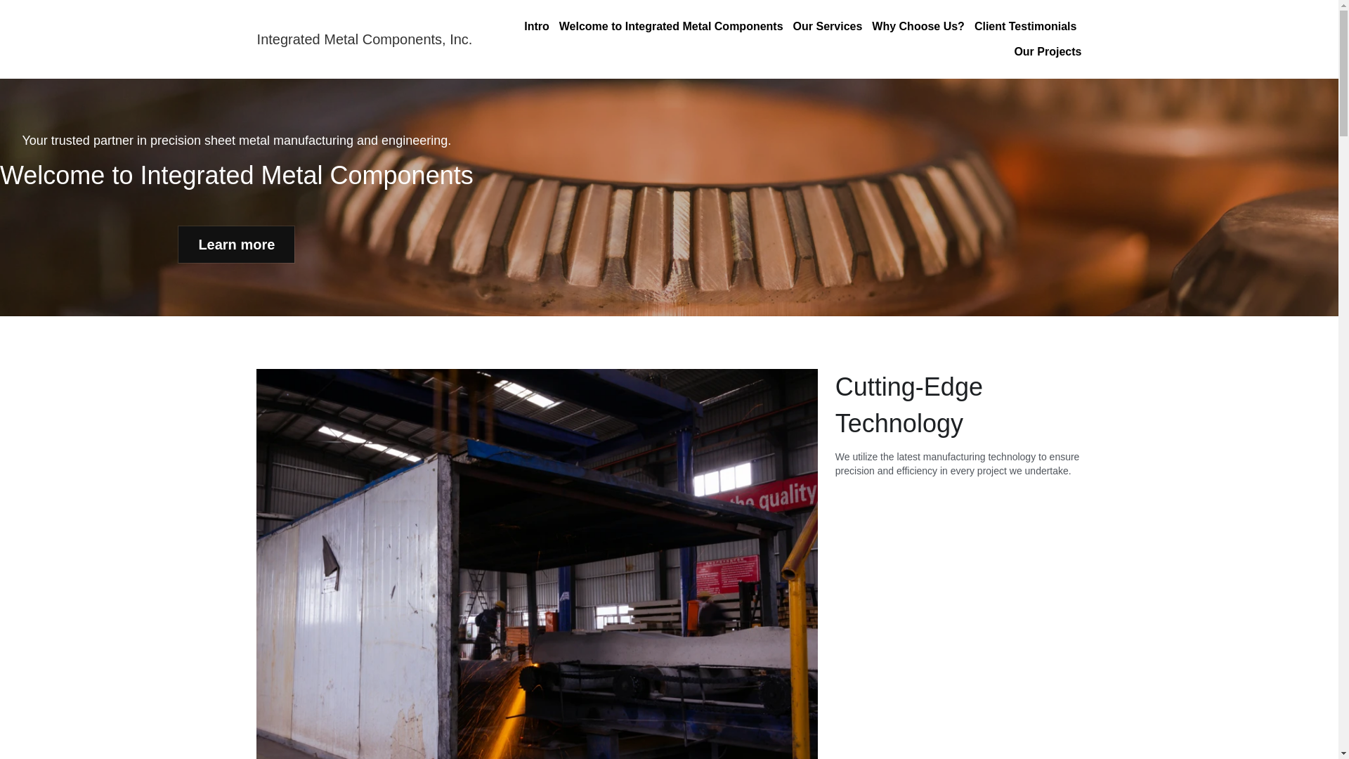 website screenshot of https://imcmetals.shop/