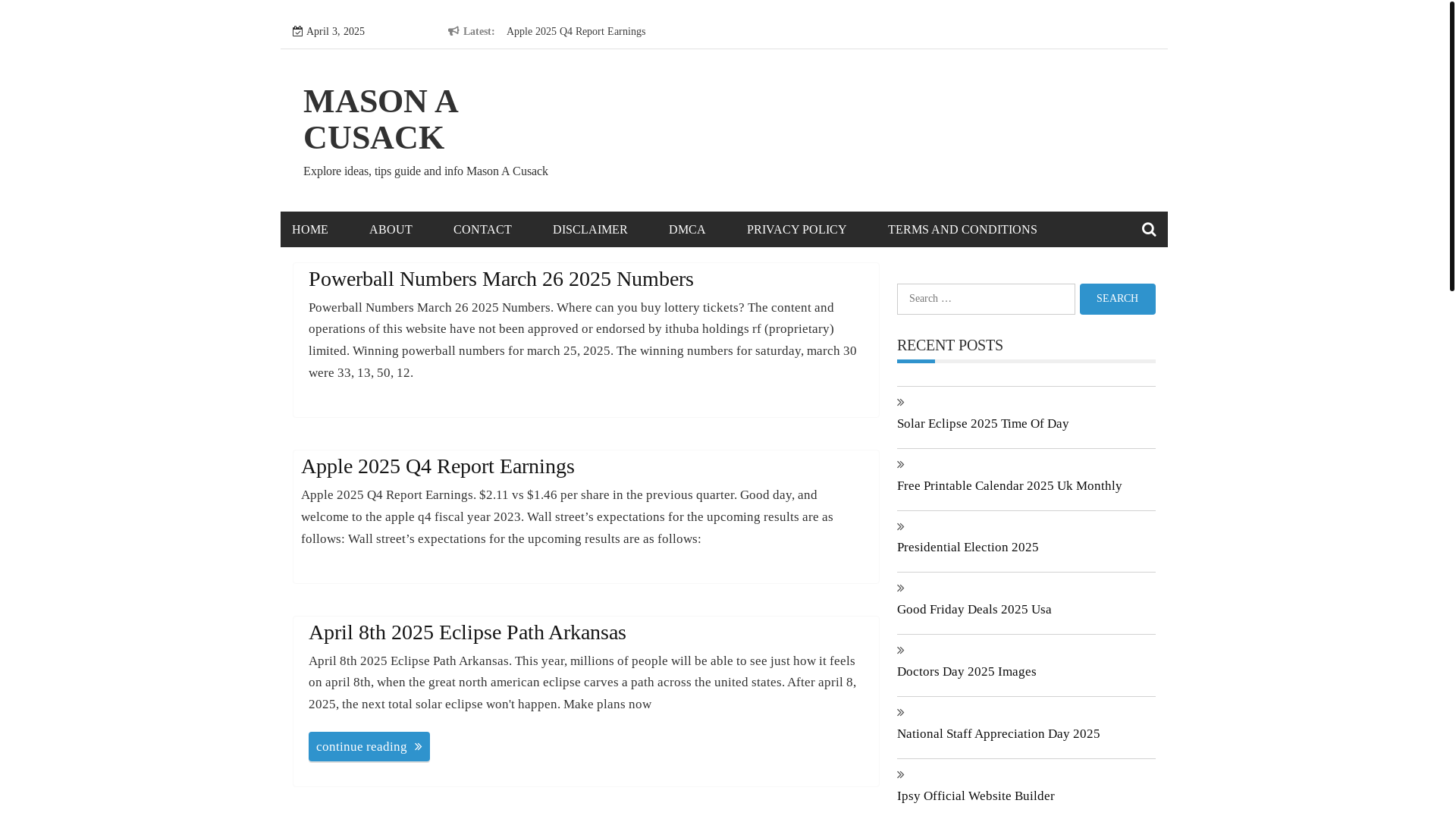 website screenshot of https://masonacusack.pages.dev/