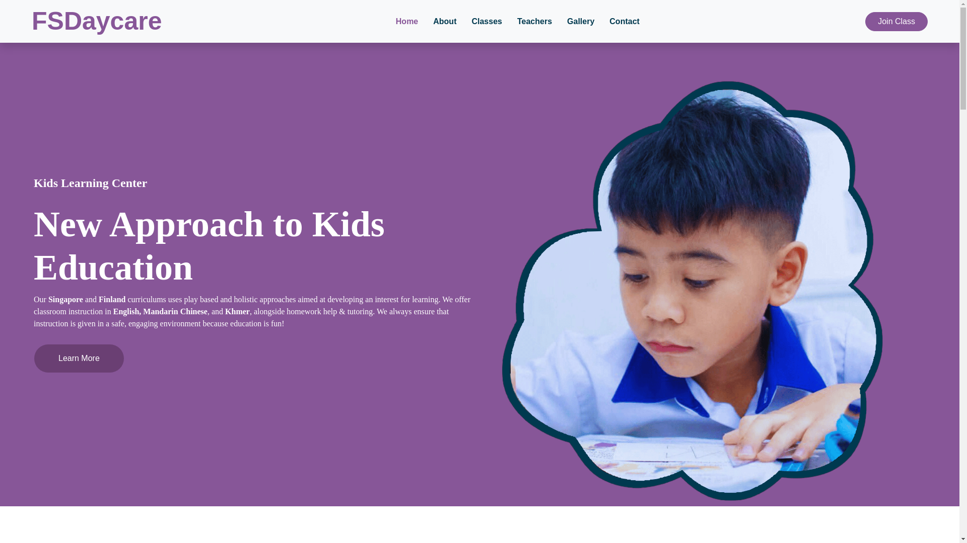 website screenshot of https://fsdaycare.pages.dev/