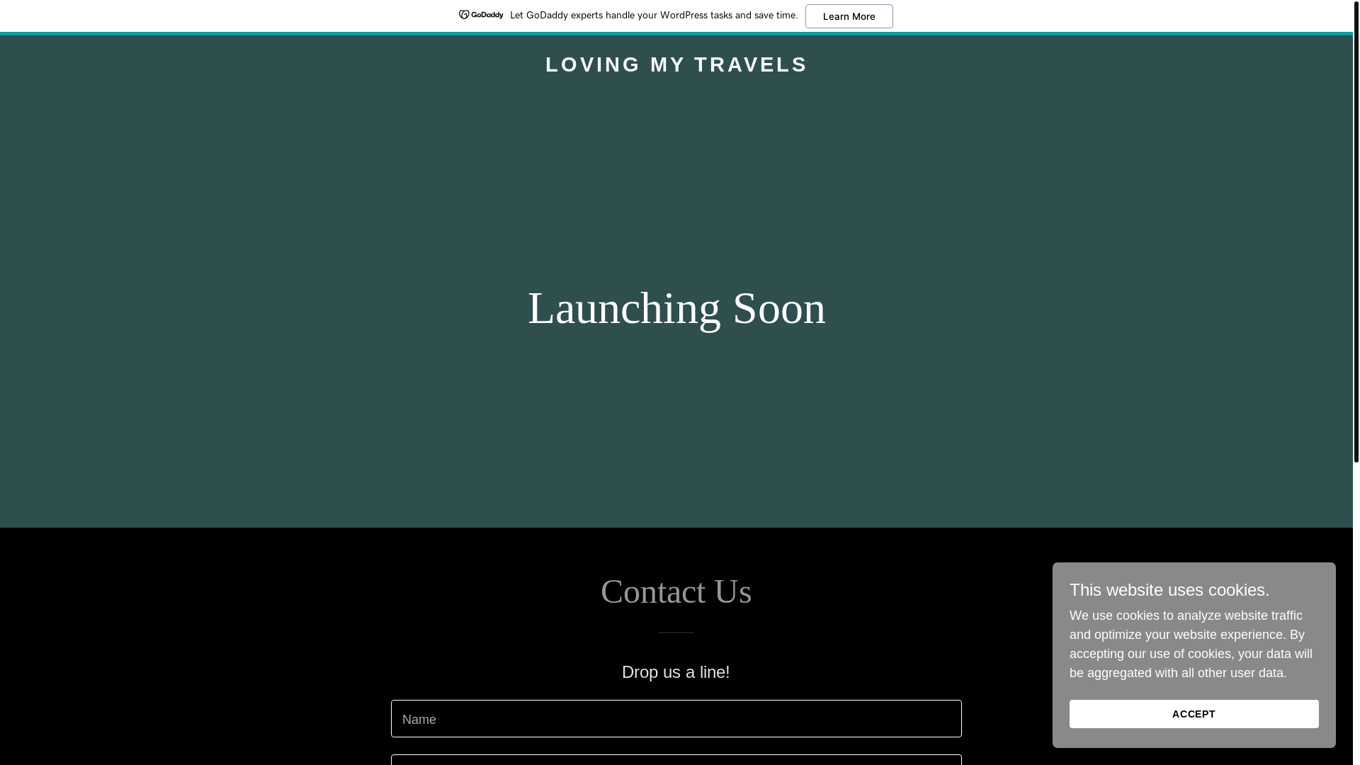 website screenshot of https://lovingmytravels.com/