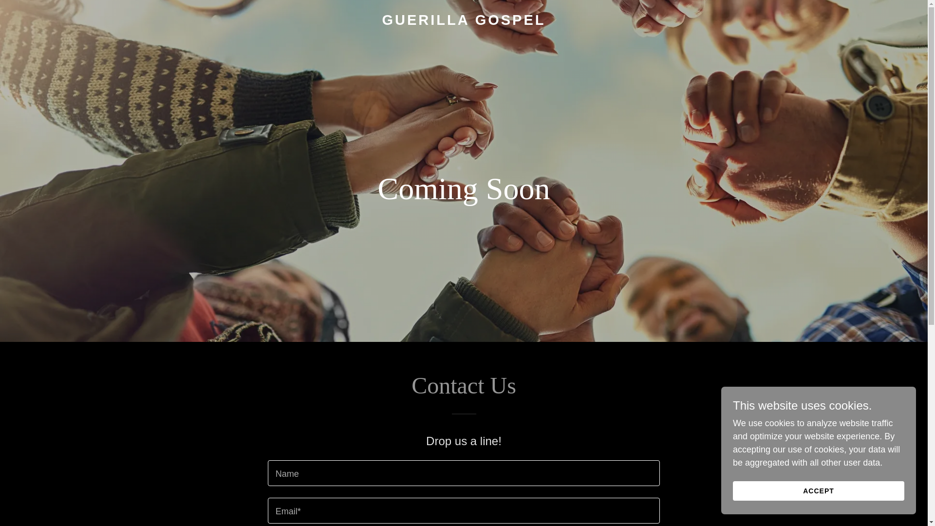 website screenshot of https://guerillagospel.com/