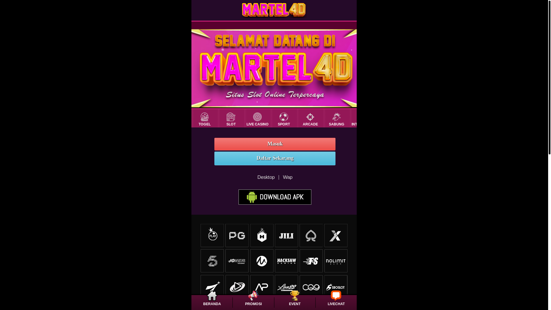 website screenshot of https://kmartel4d.site/
