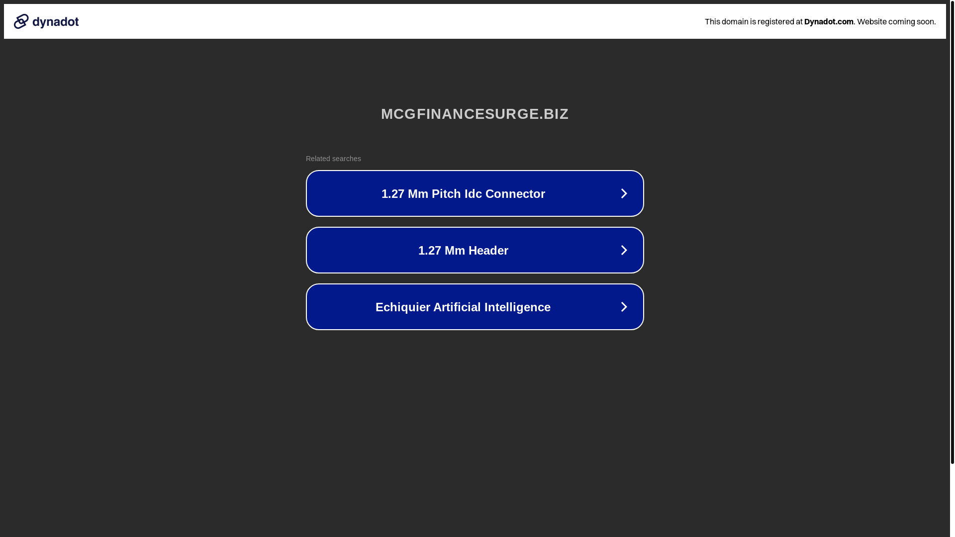 website screenshot of https://mcgfinancesurge.biz/