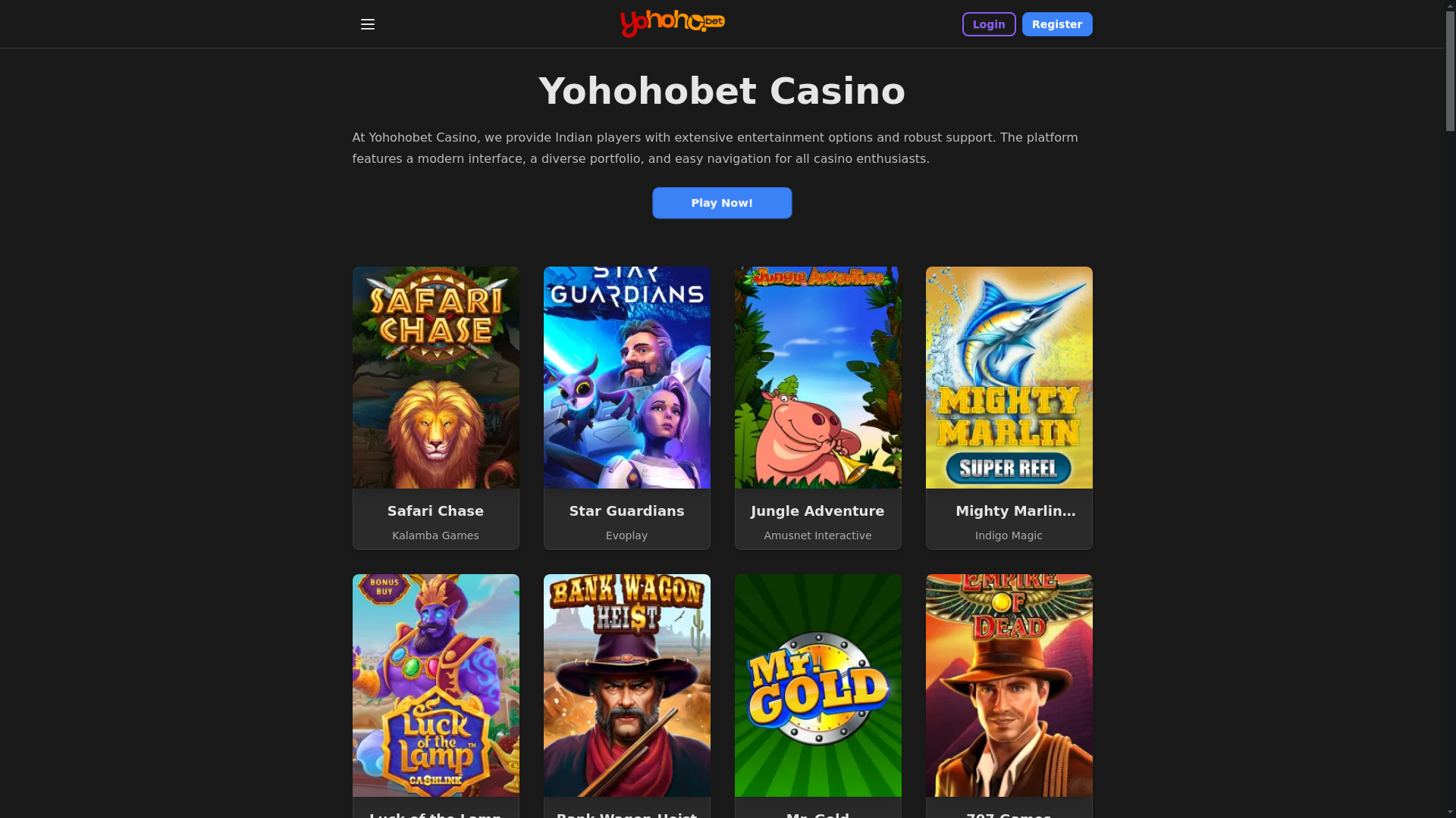 website screenshot of https://yohoho1-com.pages.dev/