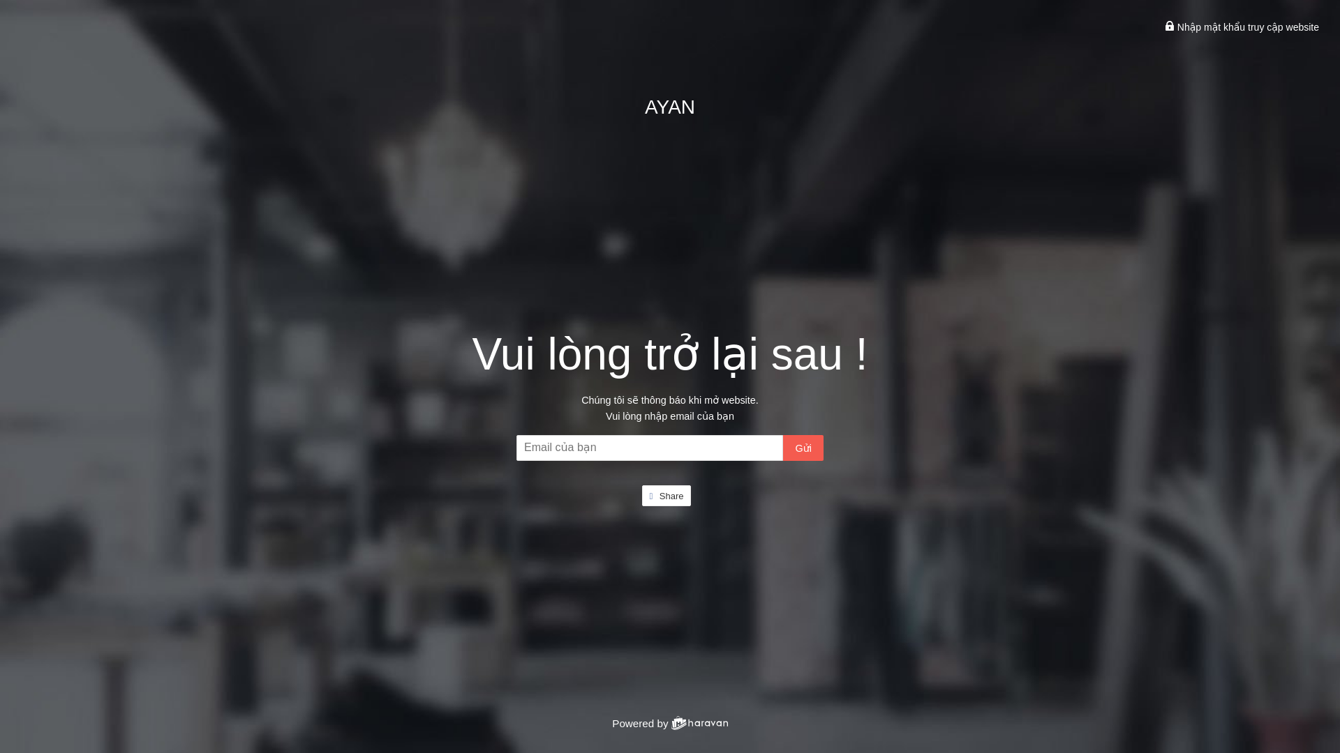 website screenshot of https://ayan.vn/