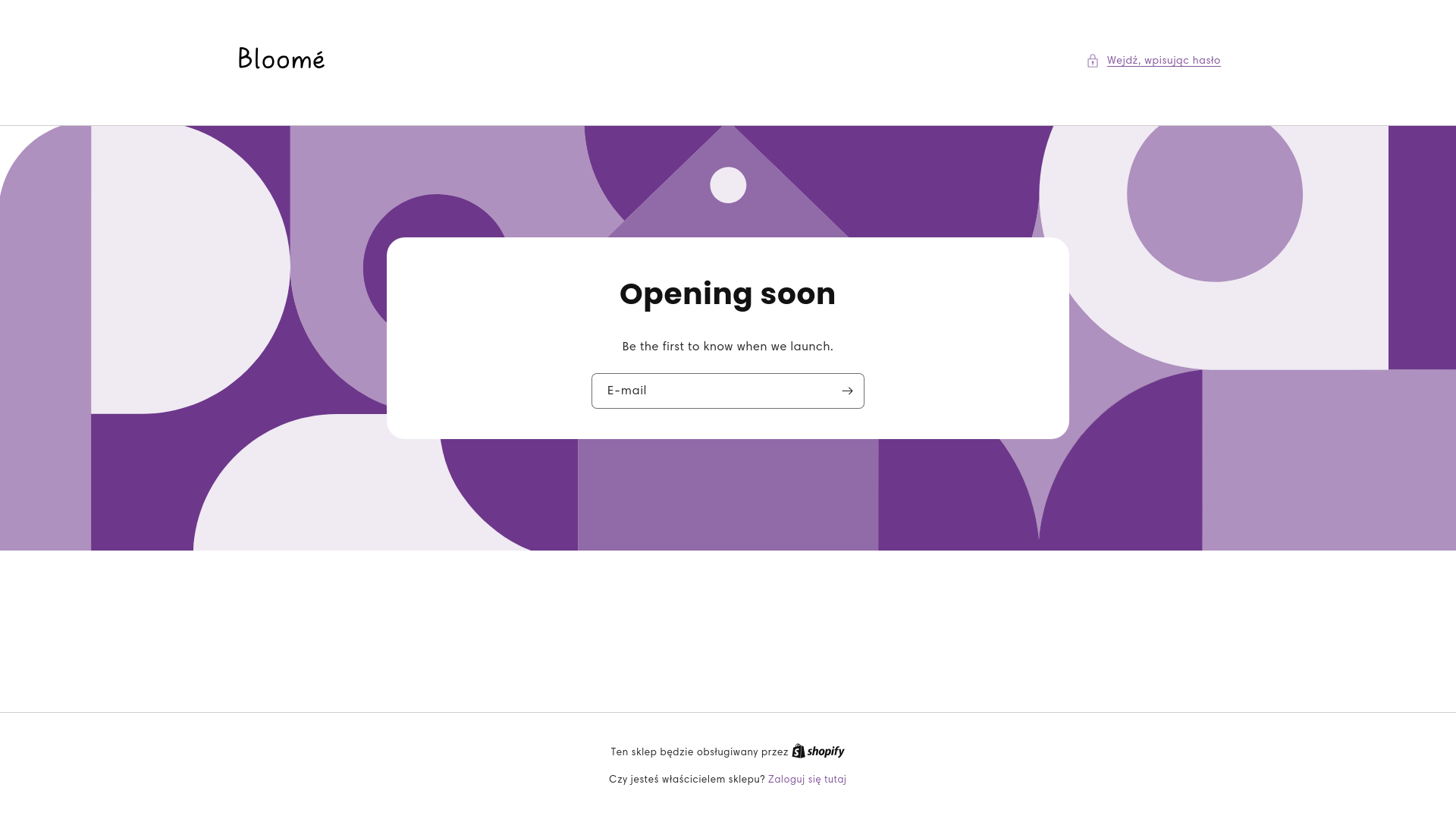 website screenshot of https://bloomerevive.pl/
