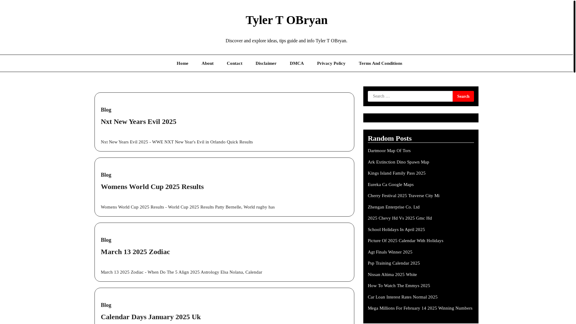 website screenshot of https://tylertobryan.pages.dev/