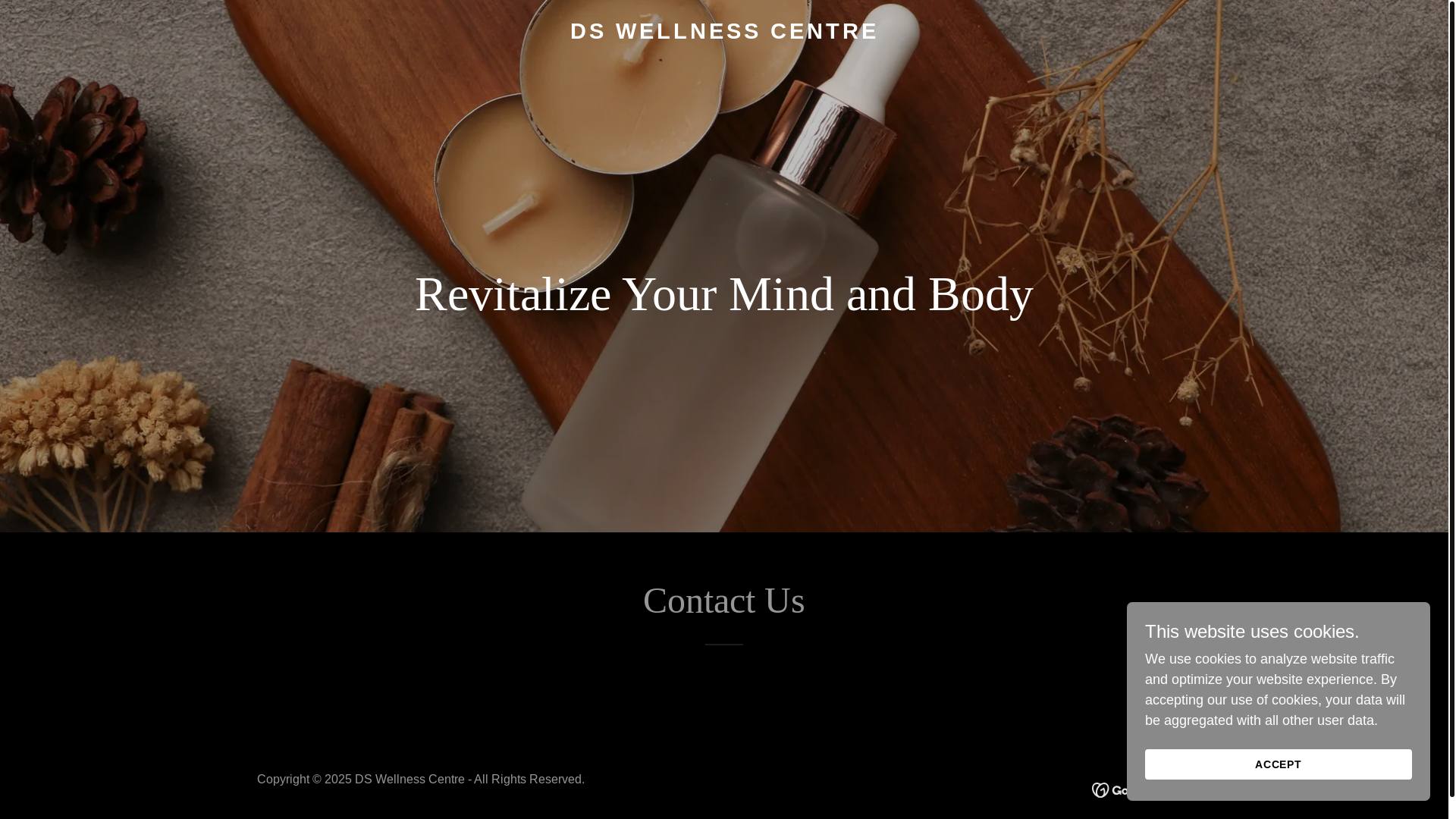 website screenshot of https://dswelnesscentre.in/