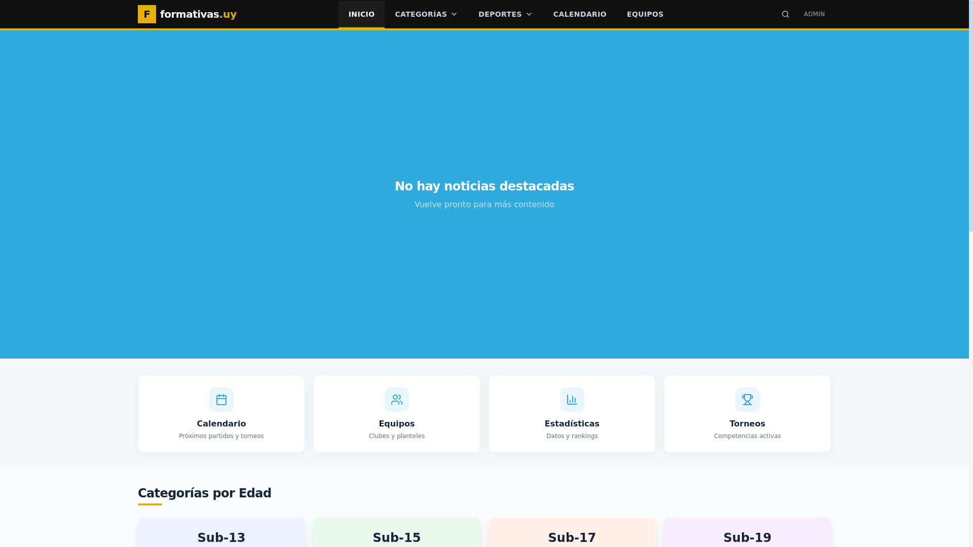 website screenshot of https://formativas.uy/
