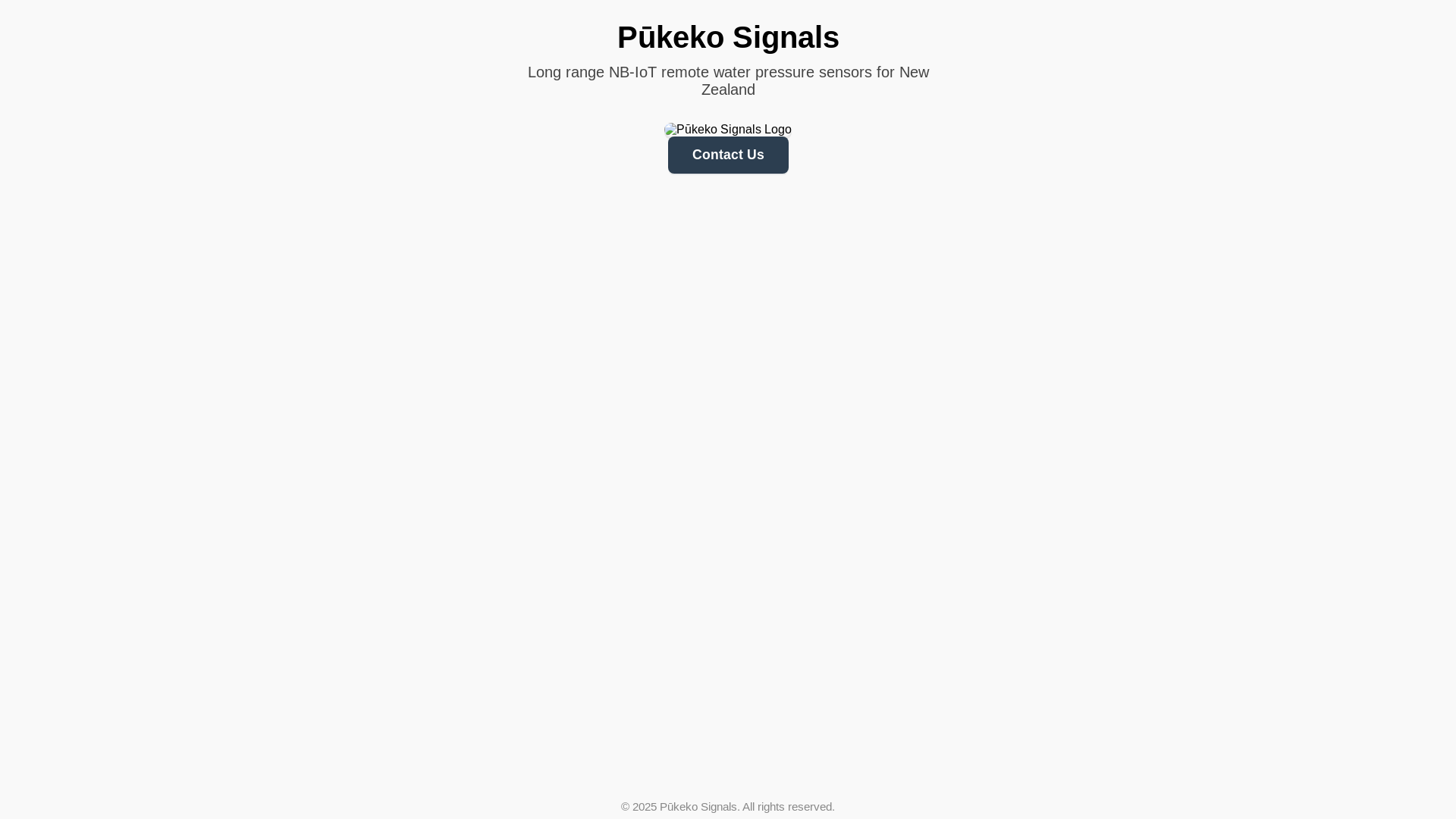 website screenshot of https://pukekosignals.co.nz/