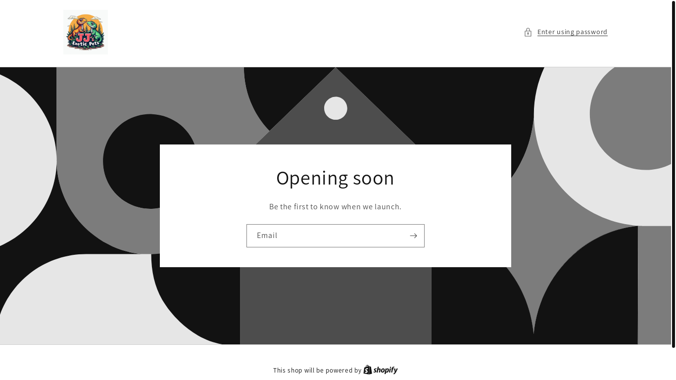 website screenshot of https://jjsexoticpets.com/