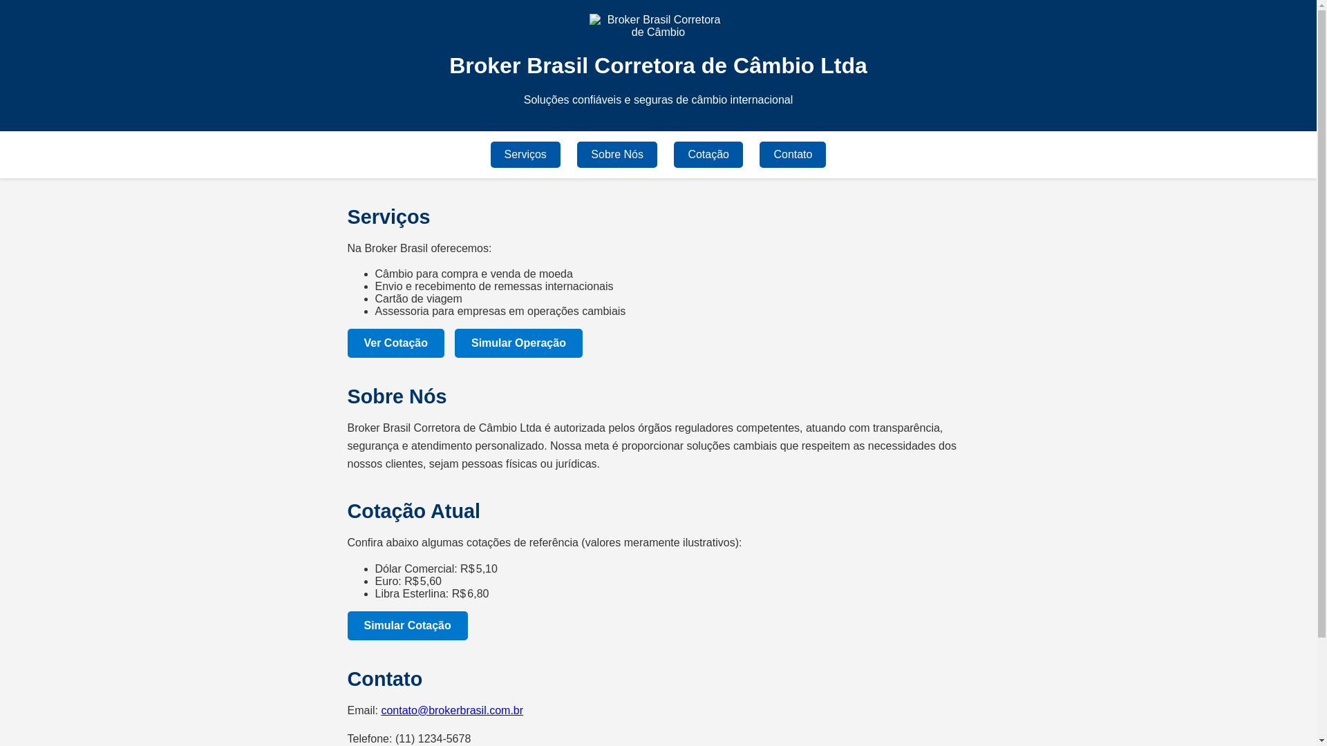 website screenshot of https://brokercorrecambion.agency/