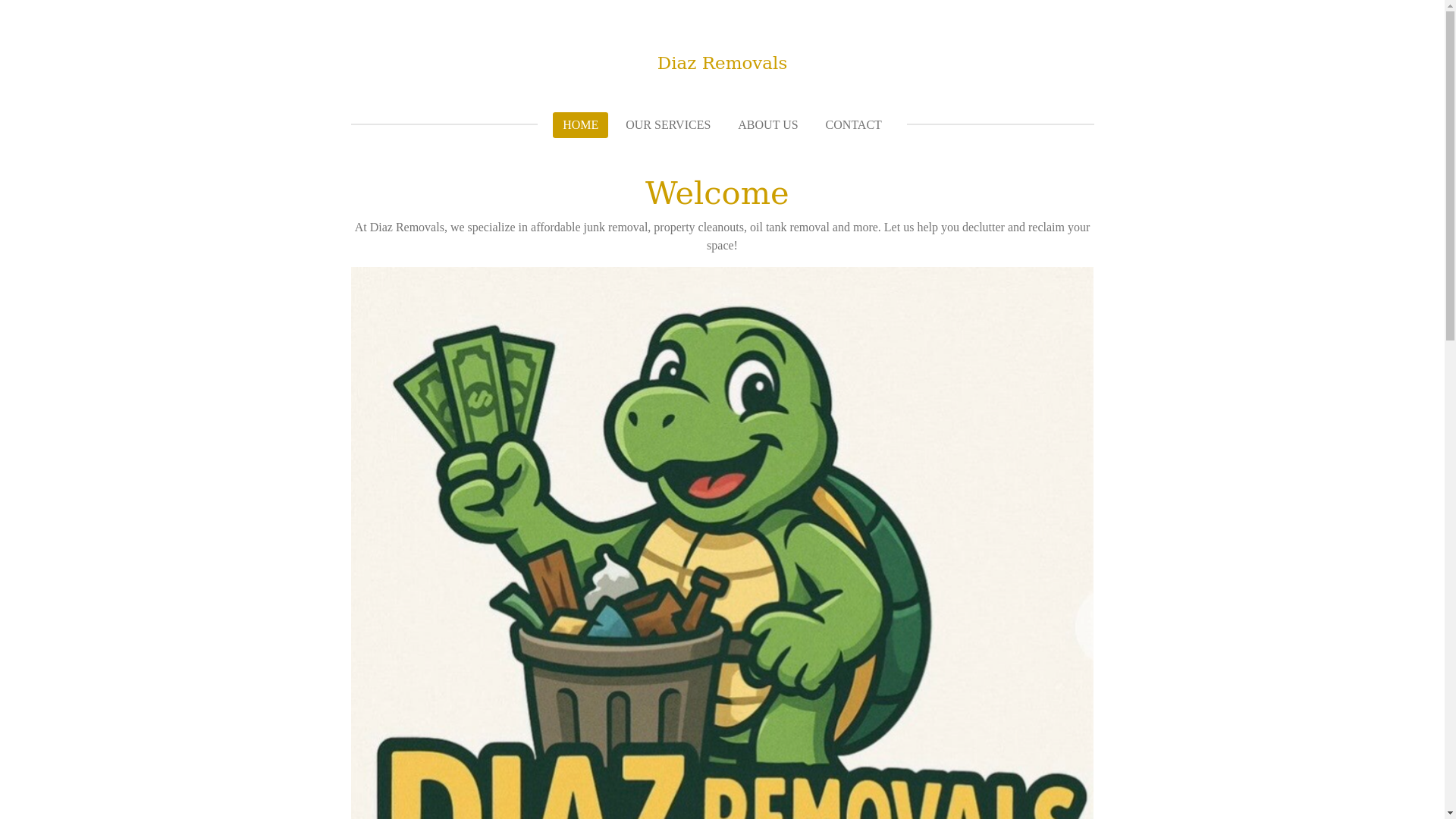 website screenshot of https://diazremovals.com/