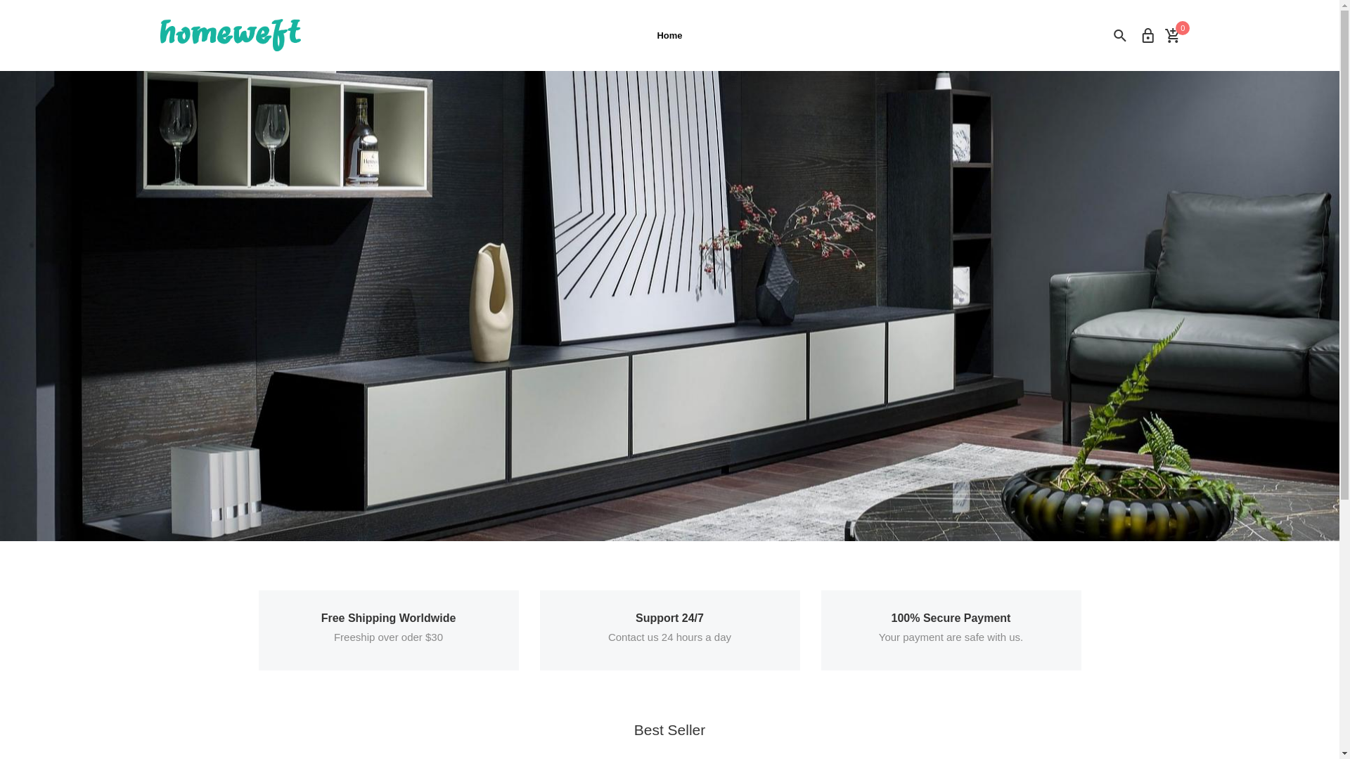 website screenshot of https://homeweft.com/