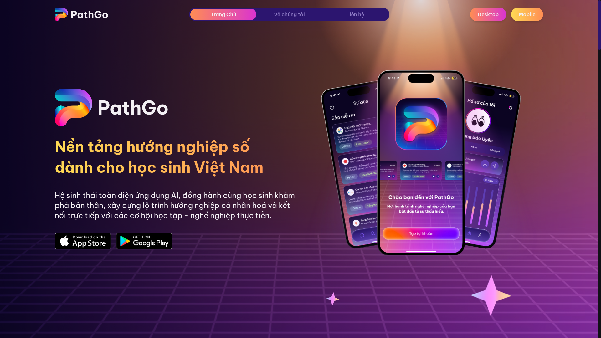 website screenshot of https://pathgo.pages.dev/