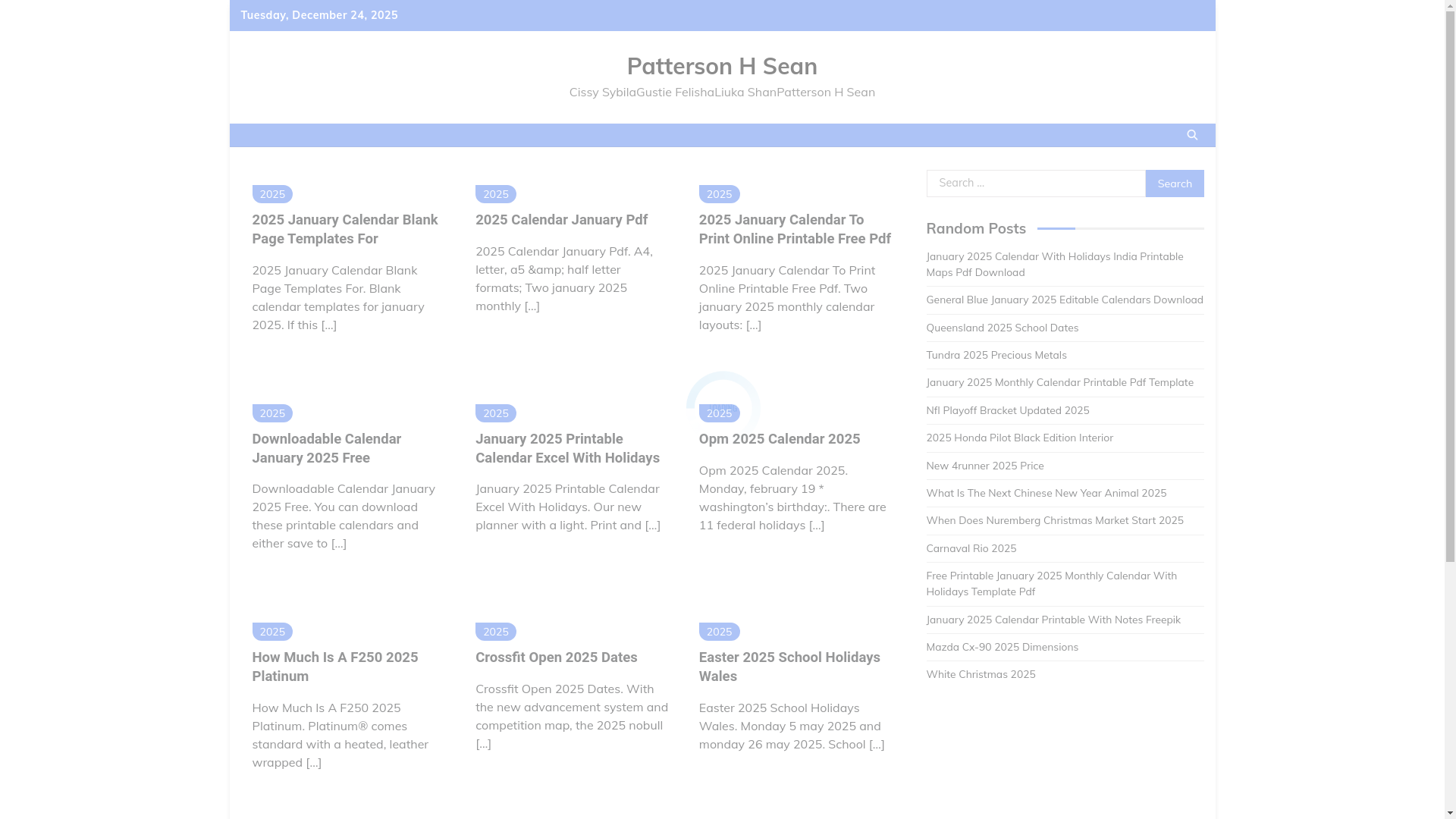 website screenshot of https://pattersonhsean.pages.dev/