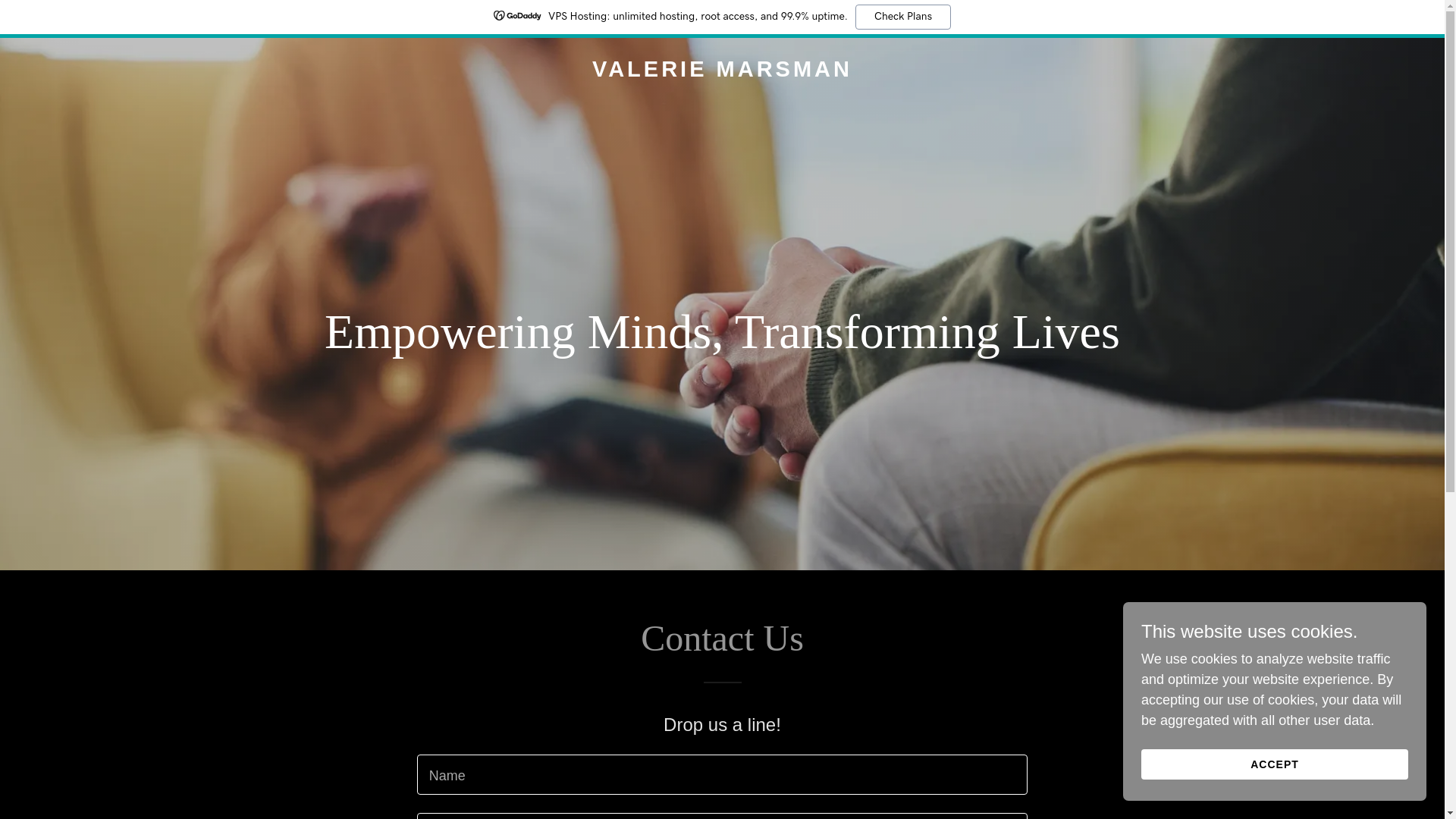 website screenshot of https://valeriemarsman.com/