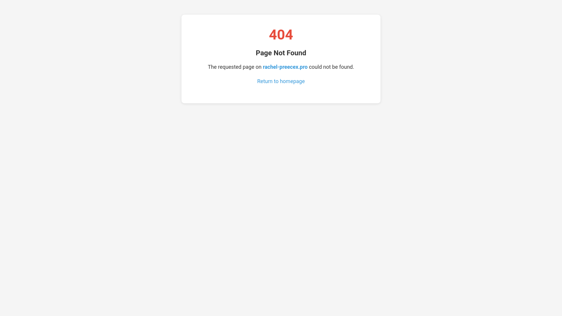 website screenshot of https://rachel-preecex.pro/