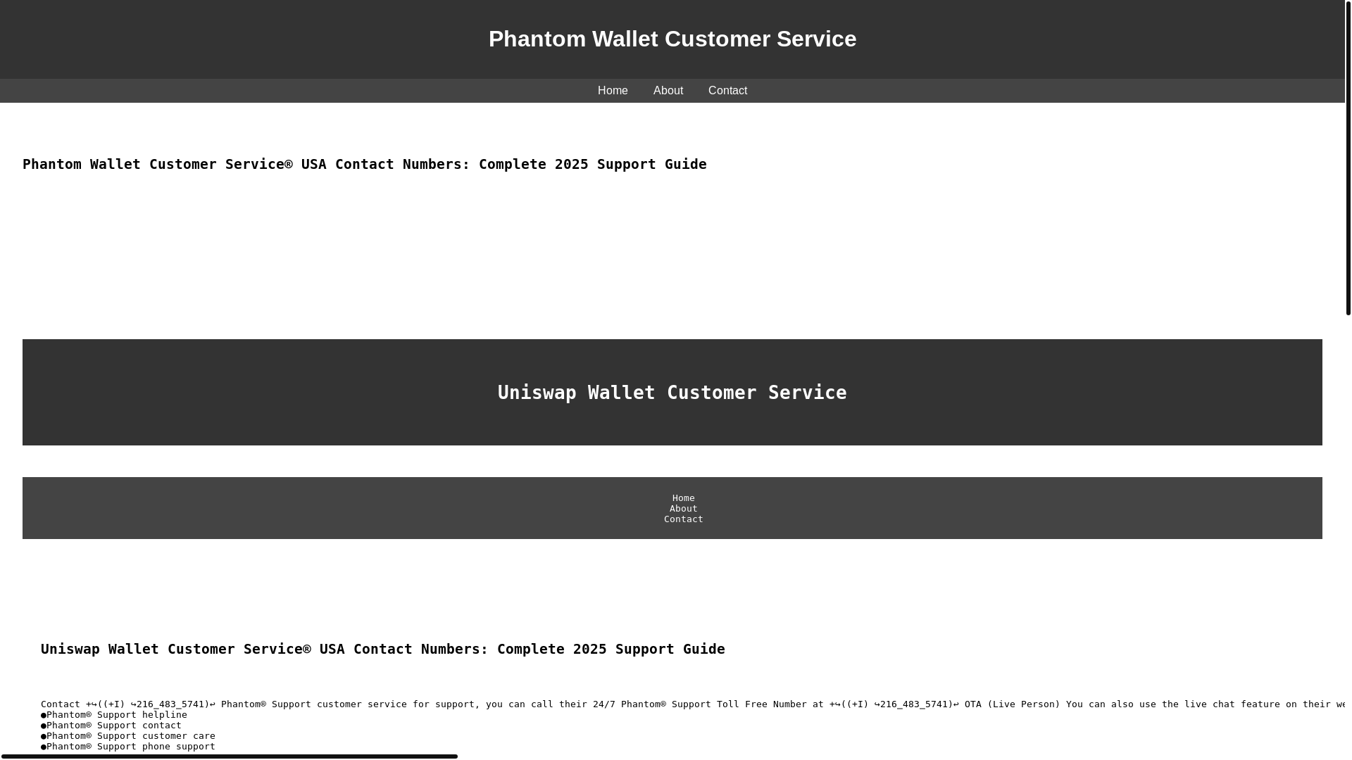 website screenshot of https://contact-uniswap-wallet-support.pages.dev/