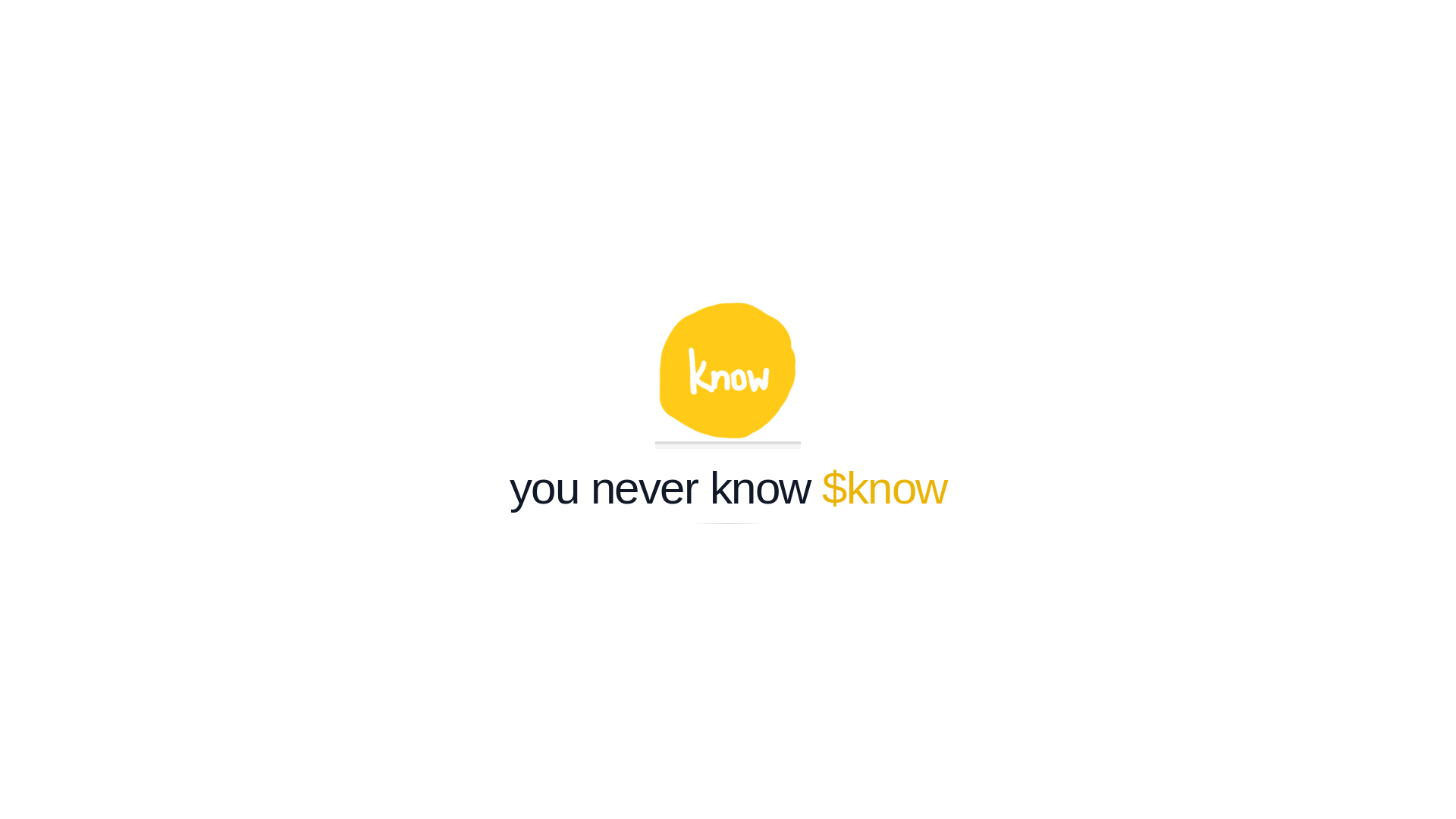 website screenshot of https://youneverknow.fun/