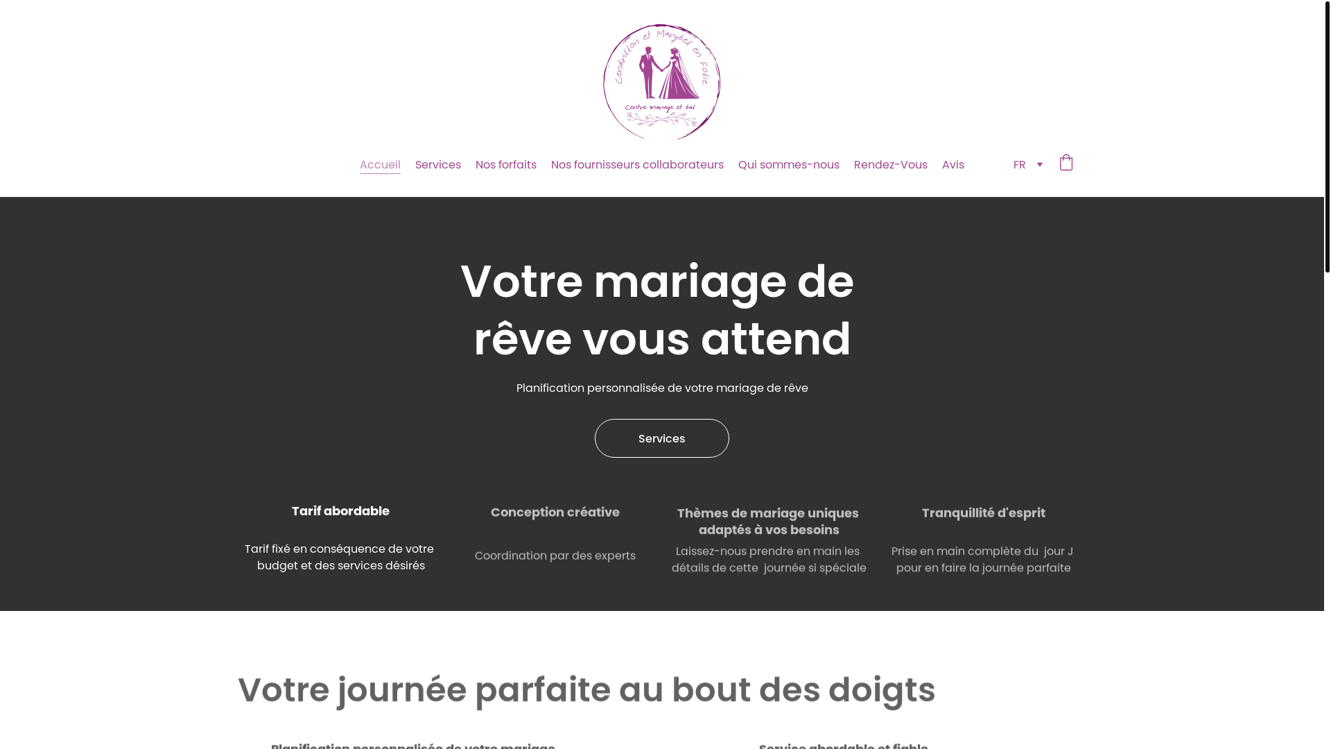 website screenshot of https://cendrillonetmarybelenfolie.com/