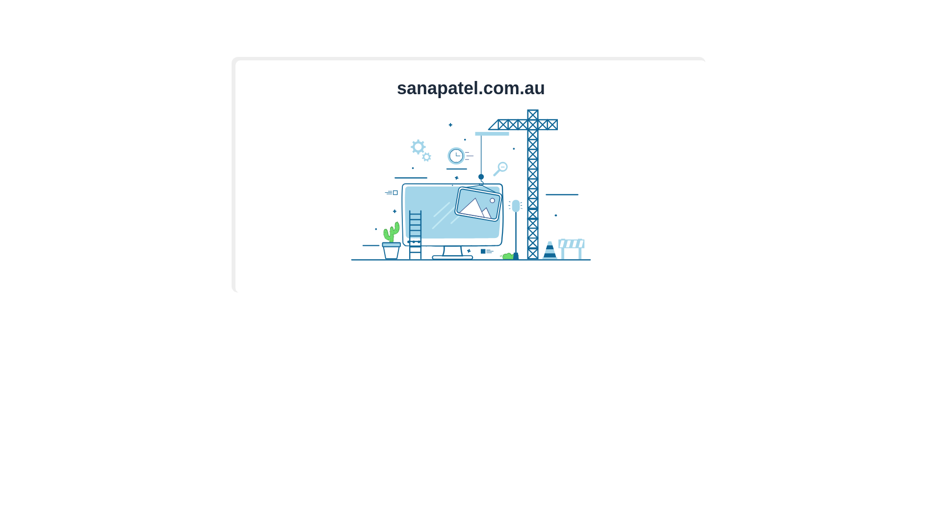 website screenshot of https://sanapatel.com.au/