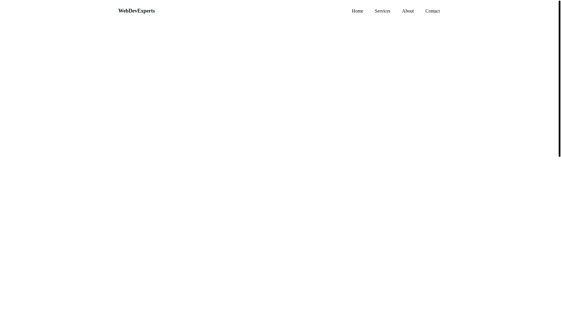 website screenshot of https://webdevexperts.in/