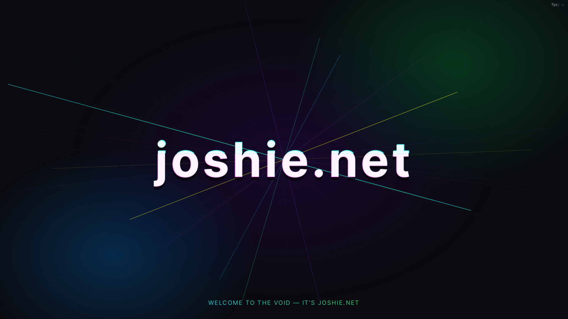 website screenshot of https://joshienet.pages.dev/