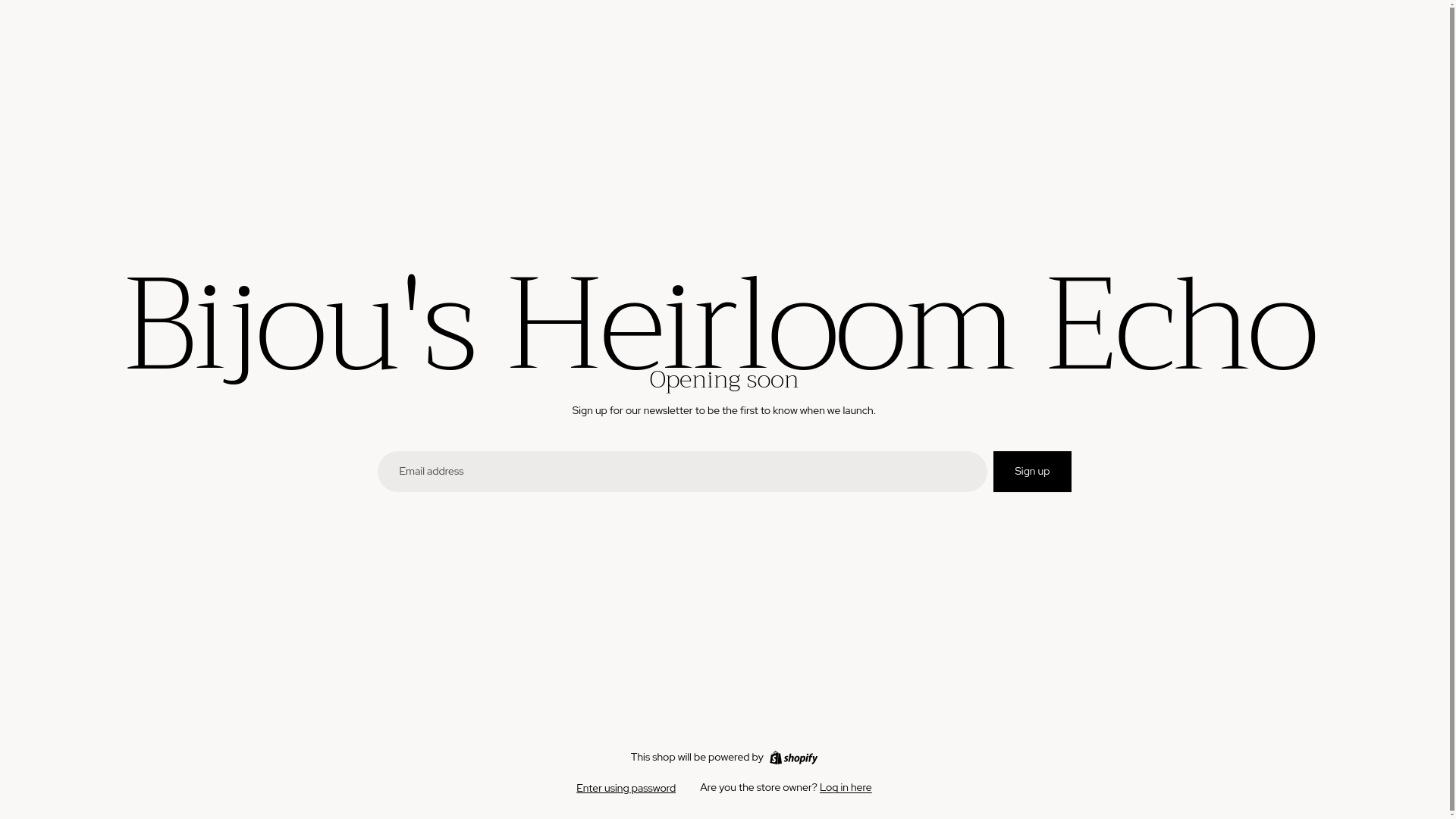 website screenshot of https://bijousheirloomecho.com/