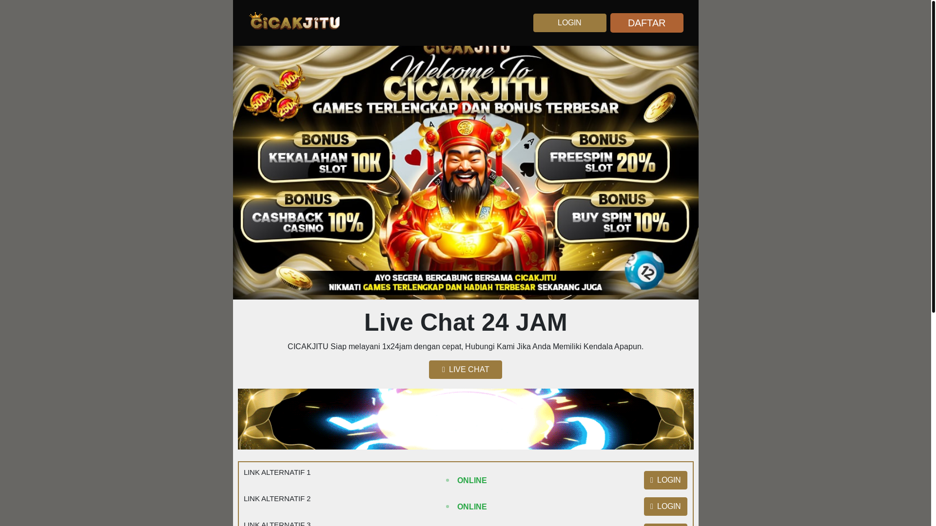 website screenshot of https://cicakjitu19.pages.dev/
