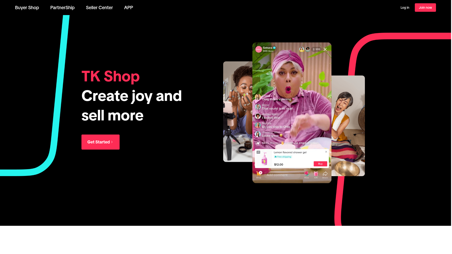 website screenshot of https://vntktok.shop/
