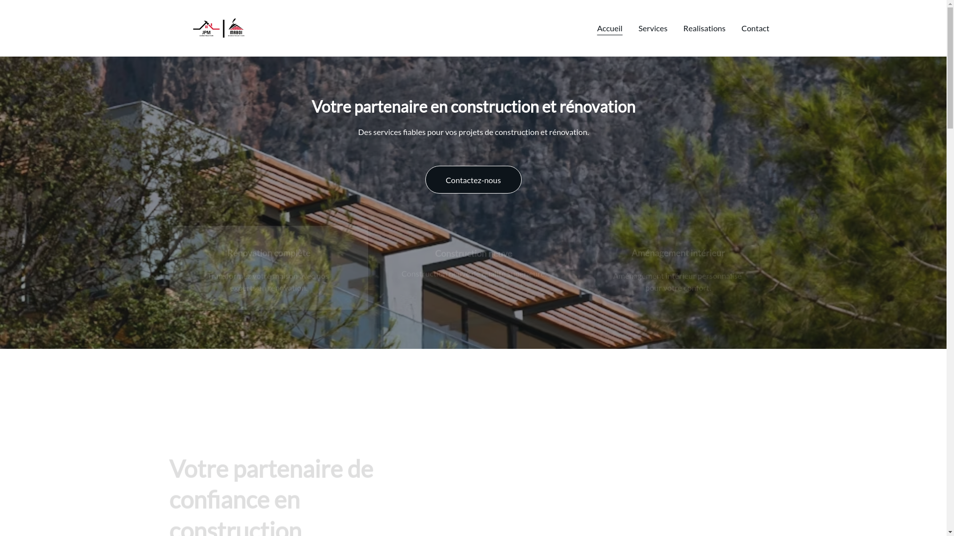 website screenshot of https://jpmconstructionmrboi.com/