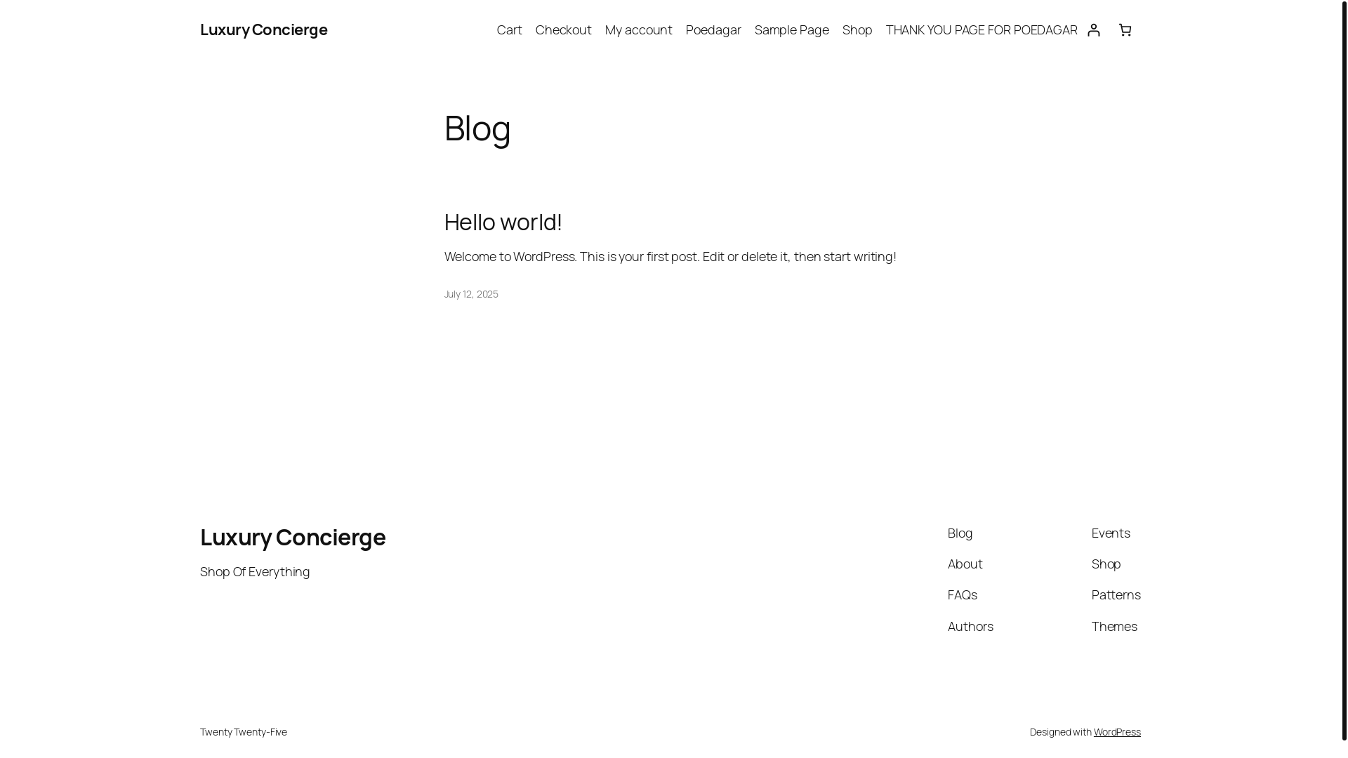 website screenshot of https://luxuryconcierge.com.ng/
