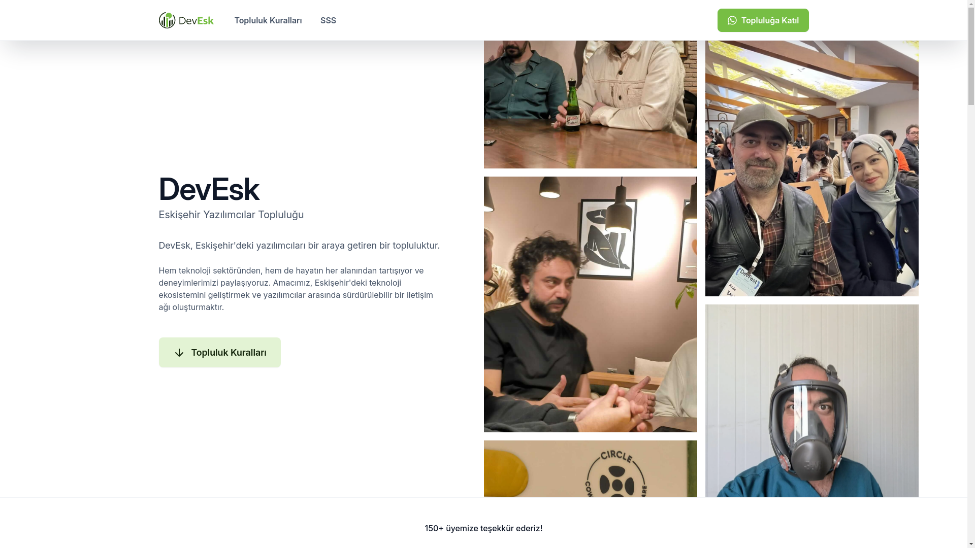 website screenshot of https://devesk.pages.dev/