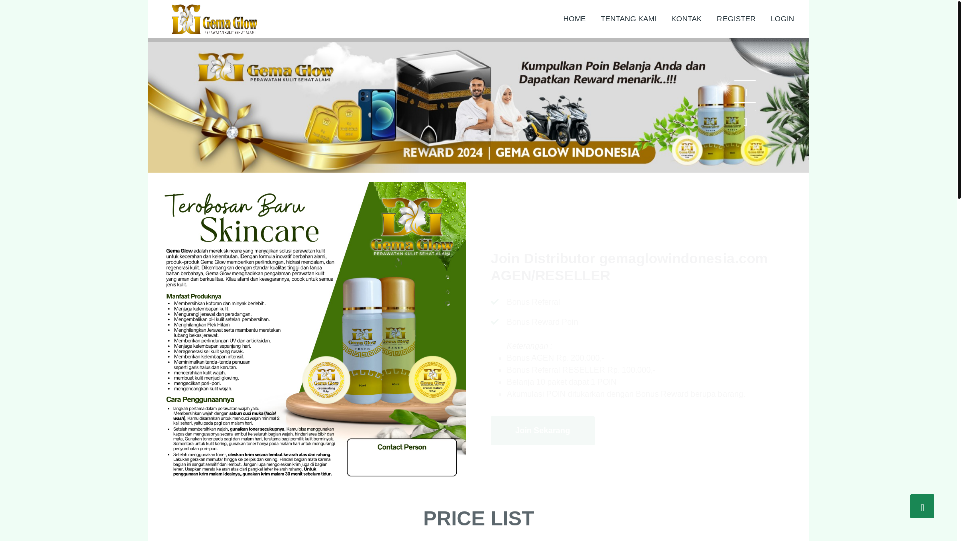 website screenshot of https://har51naturalindonesia.com/