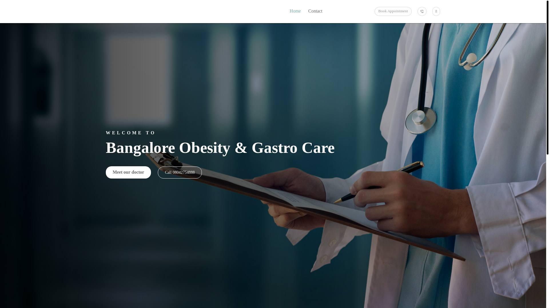 website screenshot of https://bangaloreobesitygastrocare.com/