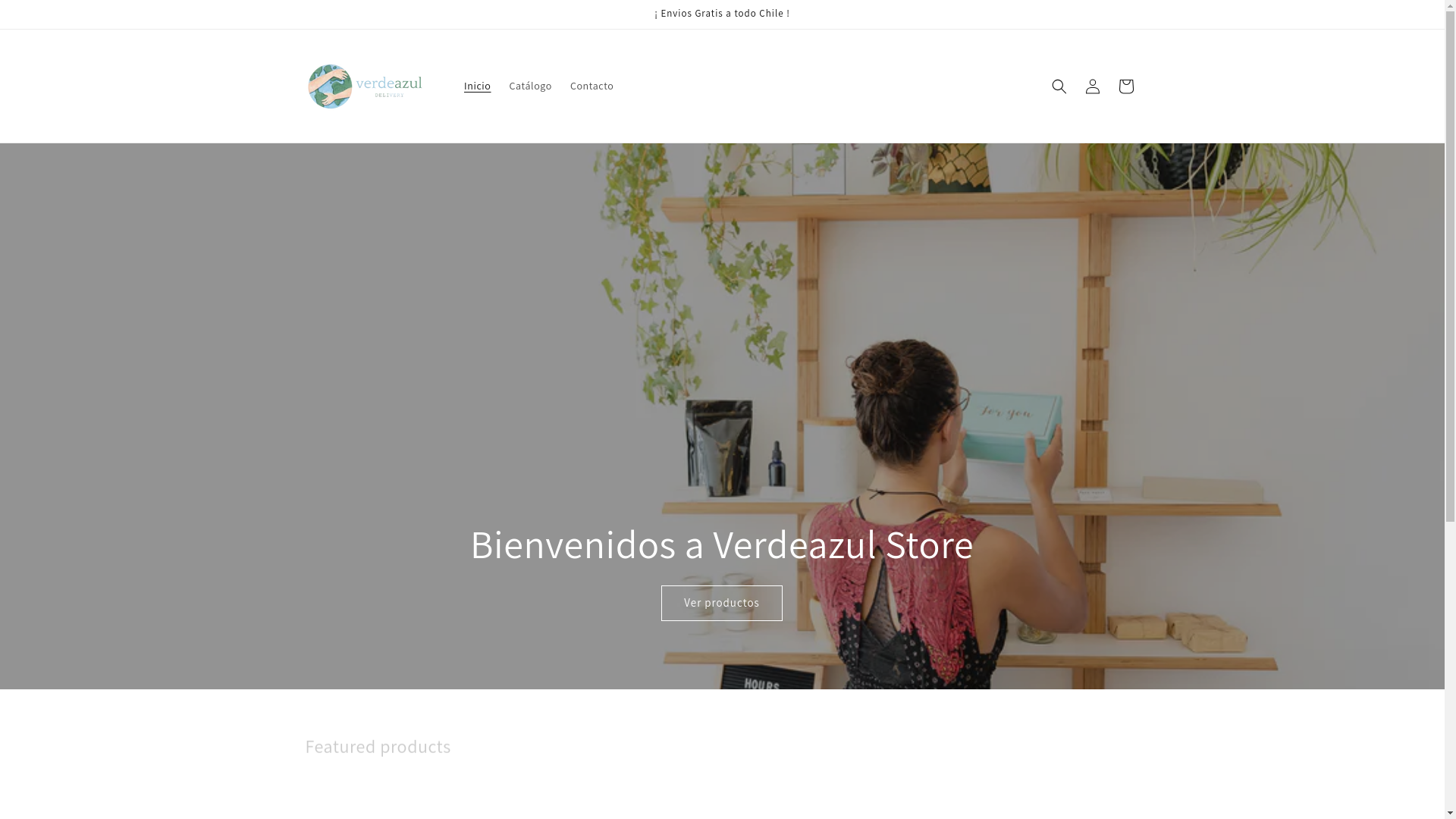 website screenshot of https://verdeazulstore.com/
