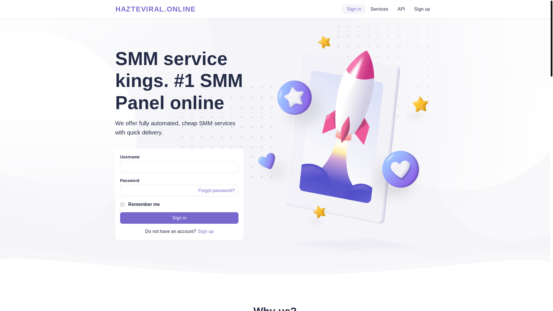 website screenshot of https://hazteviral.online/