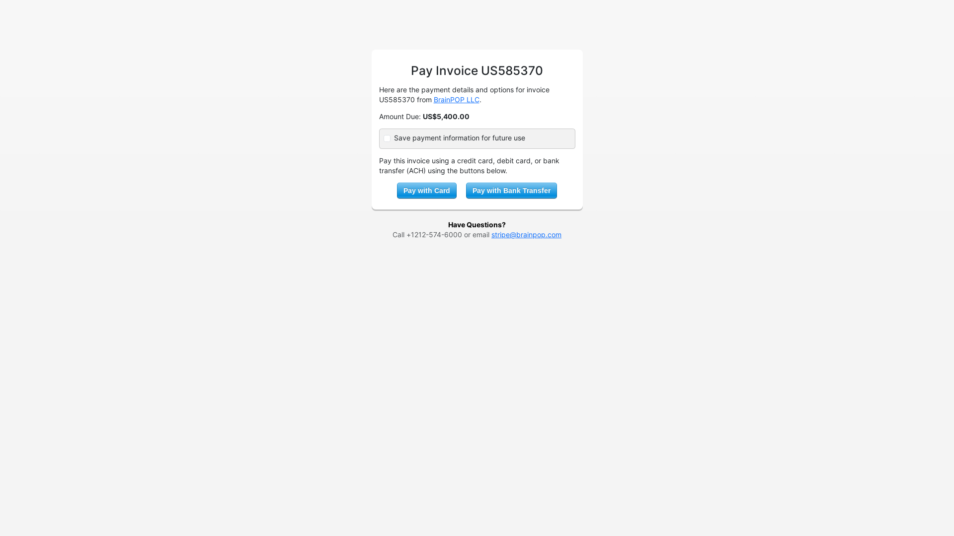 website screenshot of https://app.suitesync.io/payments/acct_1D5IJ0ANHnxneGlC/custinvc/45628253
