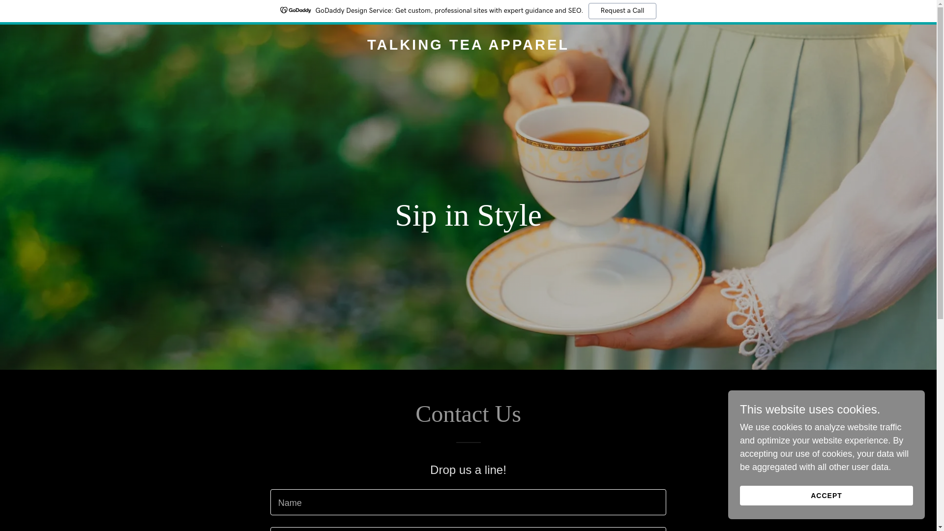 website screenshot of https://talkingteaapperal.com/