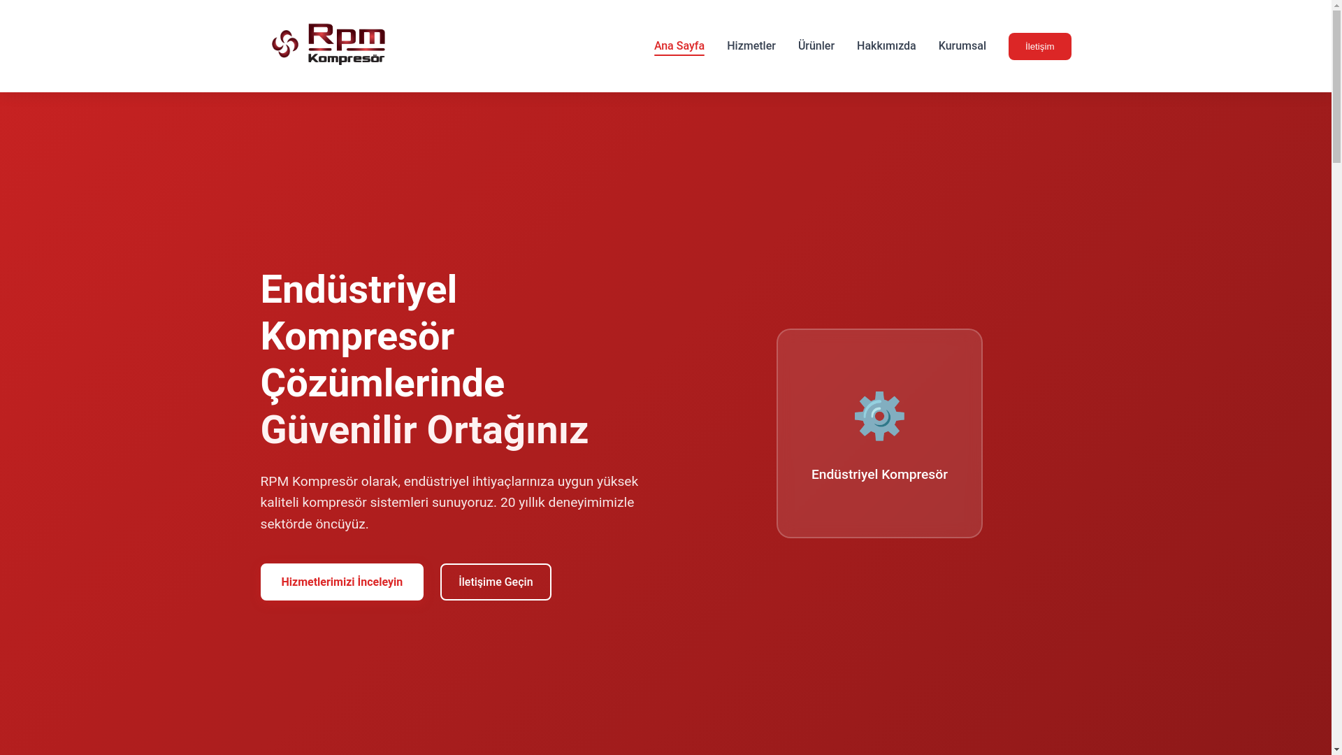 website screenshot of https://rpmkompresor.com/