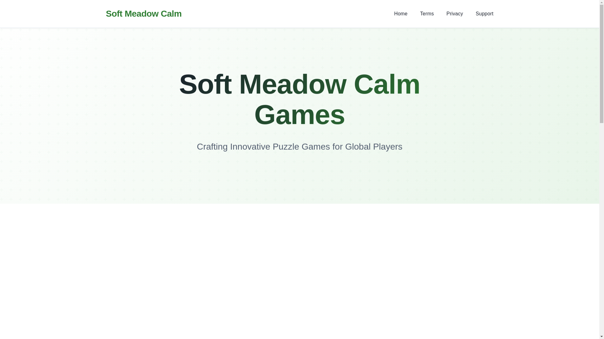 website screenshot of https://softmeadowcalmgames.pages.dev/