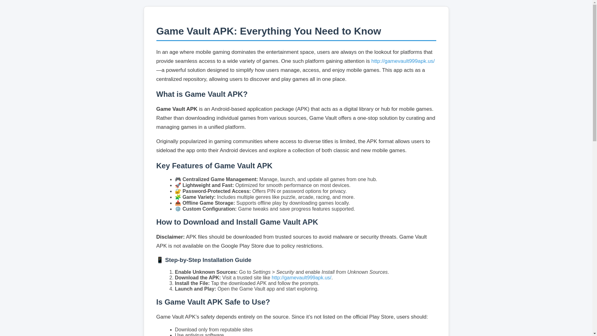website screenshot of https://gamevault999apk-us.pages.dev/