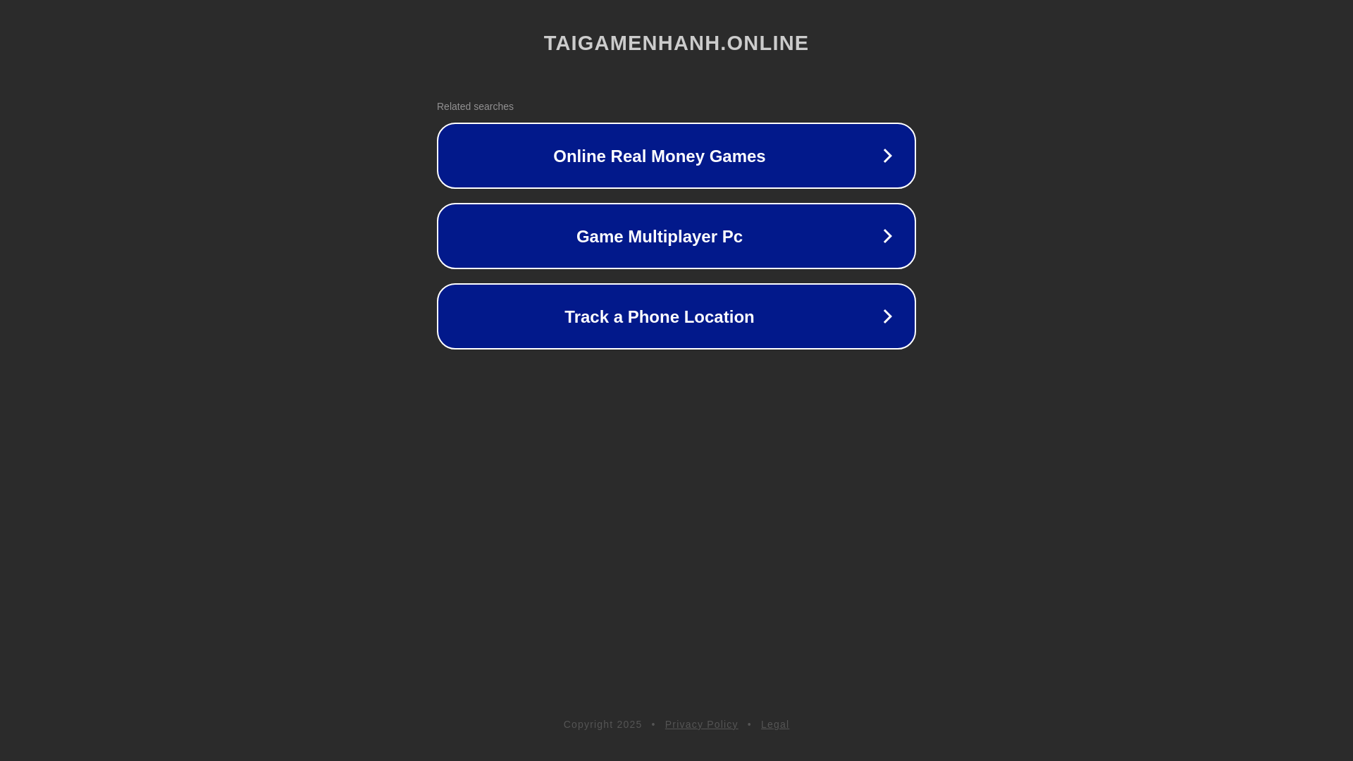 website screenshot of https://taigamenhanh.online/