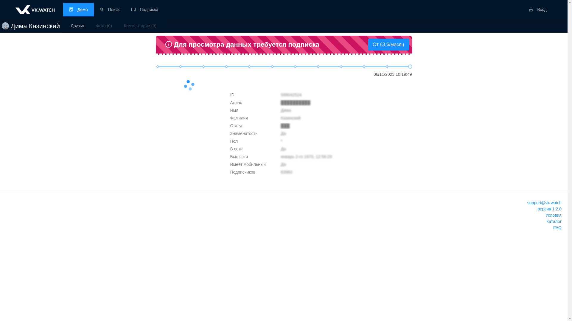 website screenshot of https://vk.watch/599042524/profile