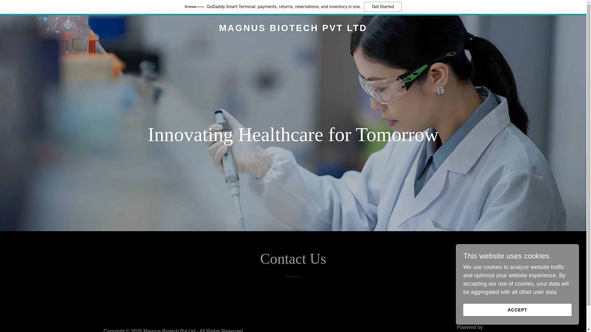 website screenshot of https://magnusbiotechpvtltd.com/
