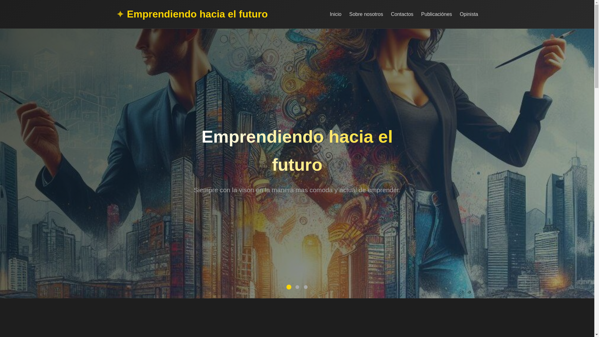website screenshot of https://emprendiendo-hacia-futuro.leapcell.app