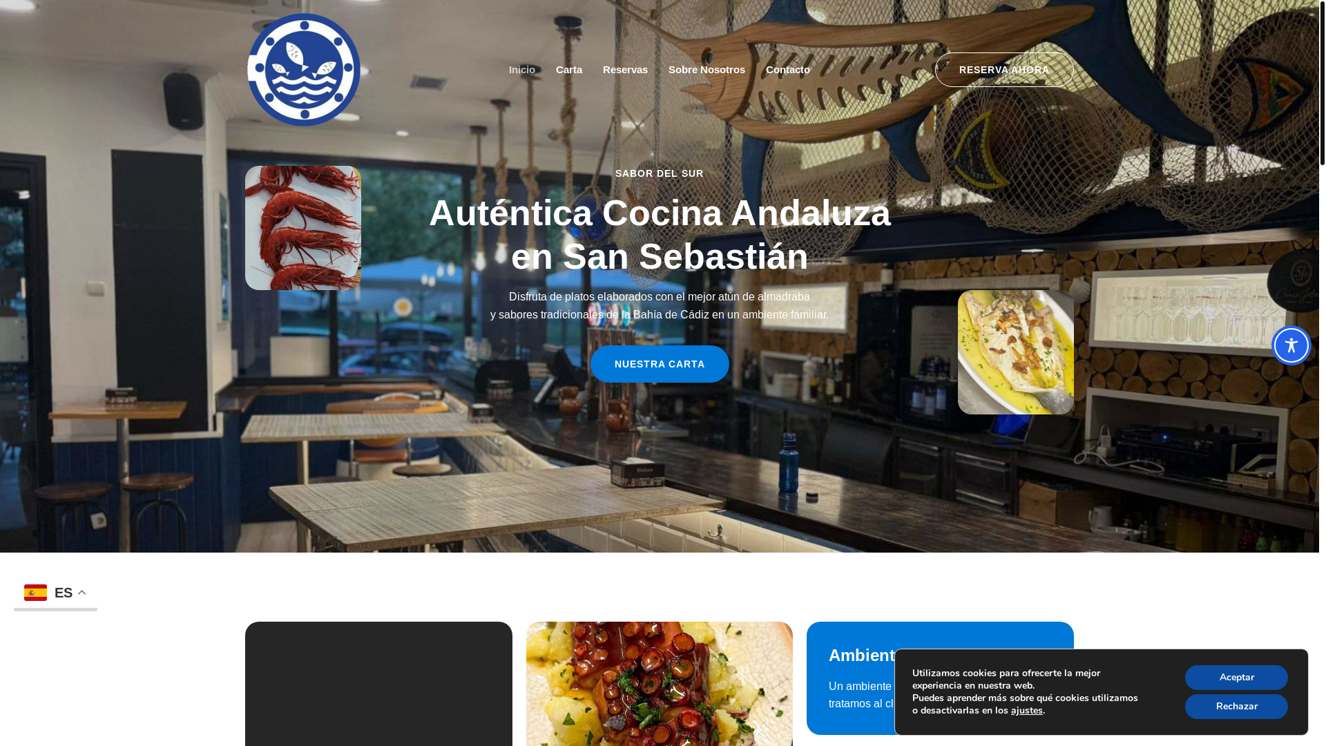 website screenshot of https://elpescaitodeladecadiz.com/