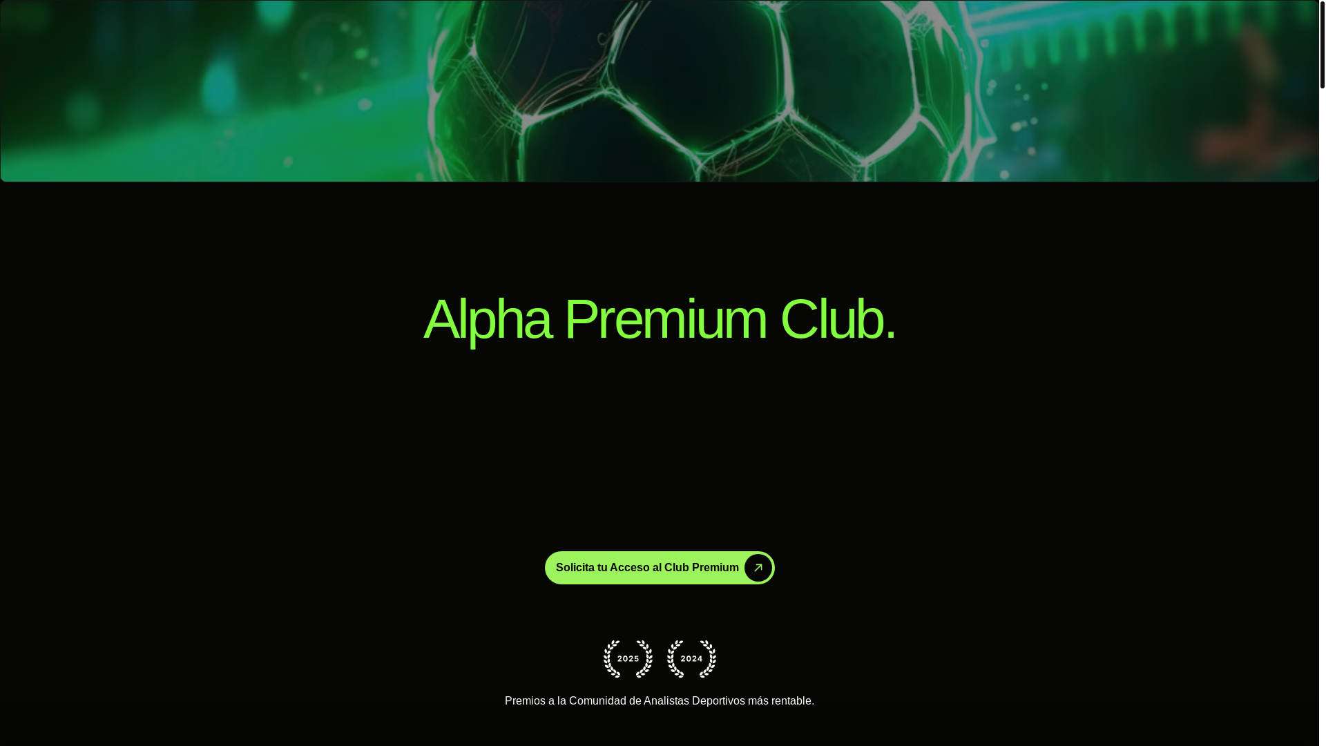 website screenshot of https://alphapremium.club/