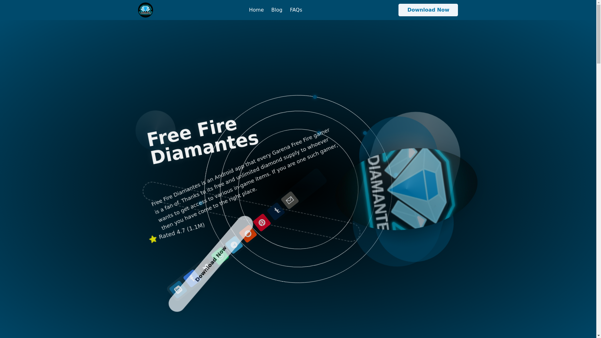 website screenshot of https://free-fire-diamantes.pages.dev/